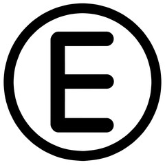 Letter E, font, euro sign icon, euro currency symbol, euro currency sign