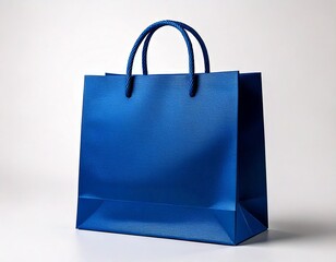 blue paper bag