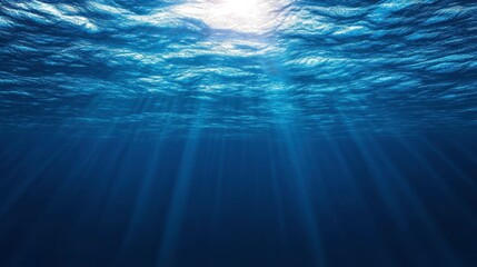 Serene Deep Sea Composition with Soft Ambient Light