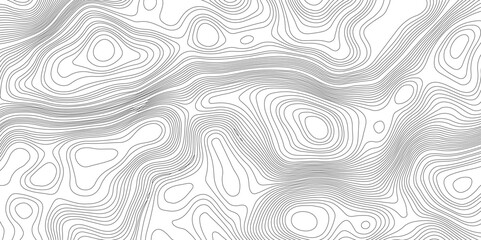 Abstract topographic contours map background, Vector contour topographic map background. Topography and geography map grid abstract backdrop, Modern design with White background.