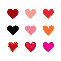 Creative vector love set