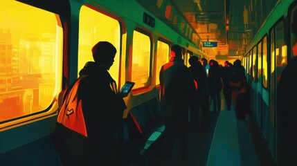 City commutes blend routine and diversity in every journey.