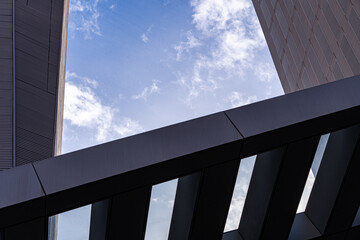 Close-up view of contemporary urban architecture