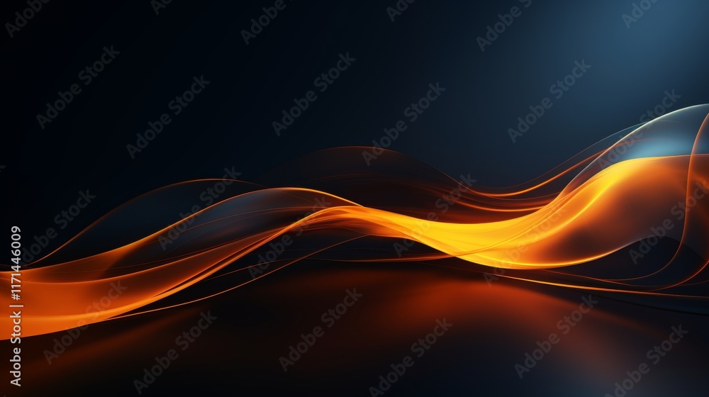 Aufkleber captivating dance of flickering light creating movement on a dark canvas background