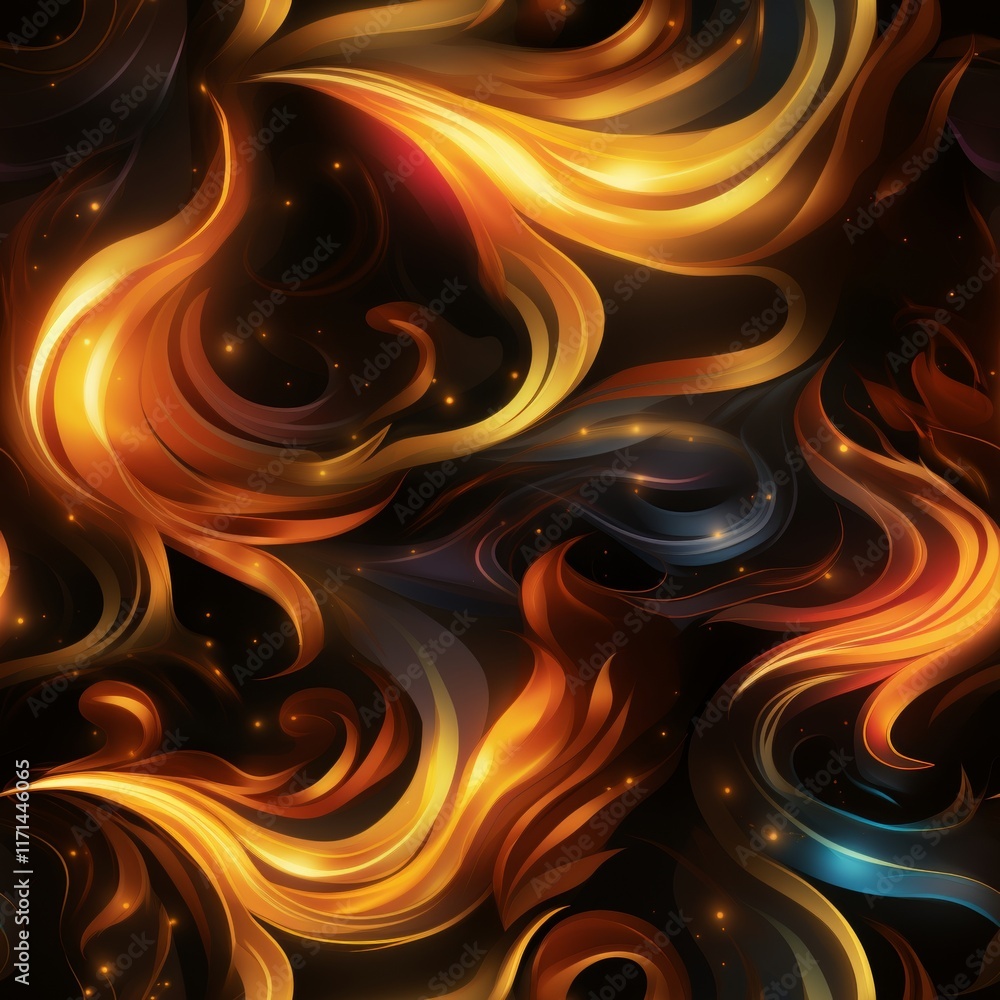 Poster abstract background design featuring overlapping light reflections for unique pattern creation