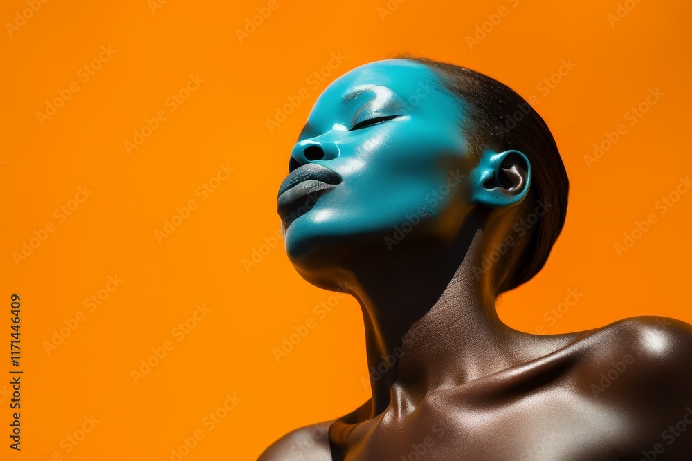 Poster elegant minimalist portrait a simple yet striking representation of artistic expression