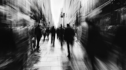 Hustle and bustle define the essence of city dynamics.