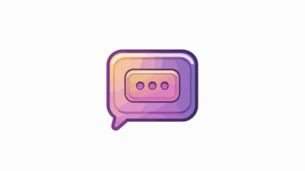 Obraz premium Modern Chat Bubble Icon for Web Design Projects