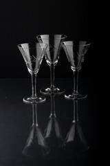 Copas finas de bebida