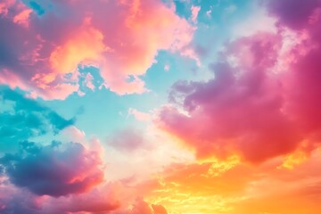beautiful summer landscape with a dirt road and colorful flowers at sunset