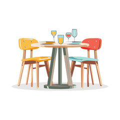 Modern Coffee Shop Architecture Interior Design Restaurant Table Setting Concept