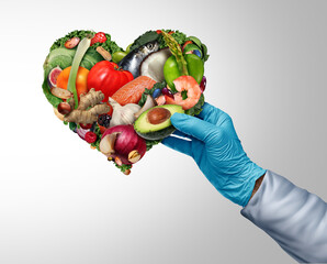 Healthy Heart Nutrition Science and Food Scientist as a nutritionist or lab technician with...