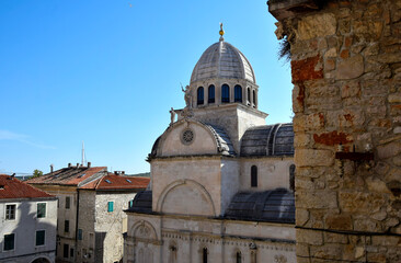 The Cathedral of St James in Šibenik, on the Dalmatian coast, Croatia