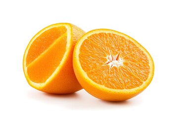 Fototapeta premium Orange fruit isolated on white background. Clipping path. Full depth of field.