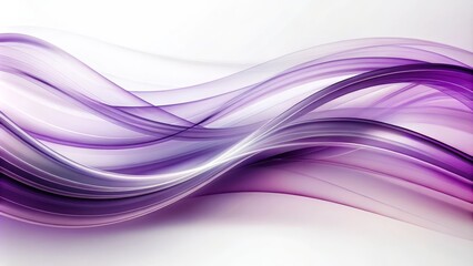 Abstract Purple Wave Composition Fluid Design Concept