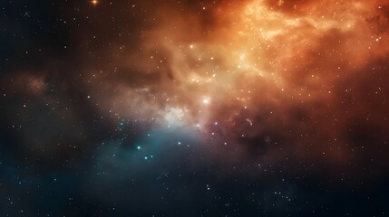 Serene Cosmic Landscape with Glowing Nebula and Distant Stars for Sci Fi Game Wallpaper