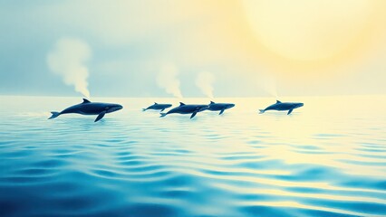 Obraz premium world whale day