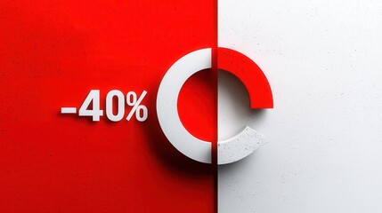 Discount promotion announcement retail store graphic design minimalist bold