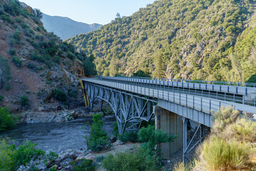 Johnsondale Bridge over Kern River in Camp Nelson, California