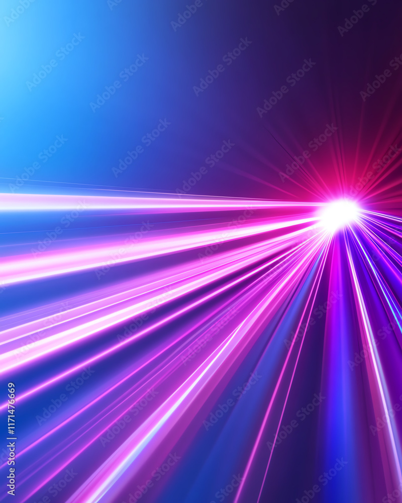 Poster abstract light rays in vibrant colors create a visually stunning background effect, perfect for crea
