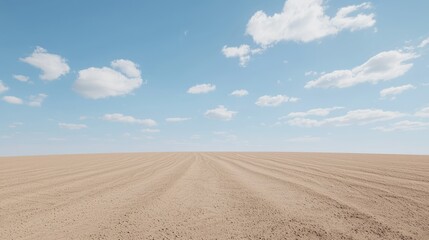 Fototapeta premium Rural Landscape: Tractor Plowing Vast Field Under Breathtaking Skyline - Ultra-Detailed Cinematic Image