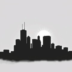 Urban Skylines Collection Vector Silhouettes