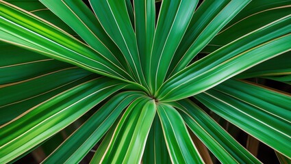 Fototapeta premium Vibrant Tropical Palm Leaves