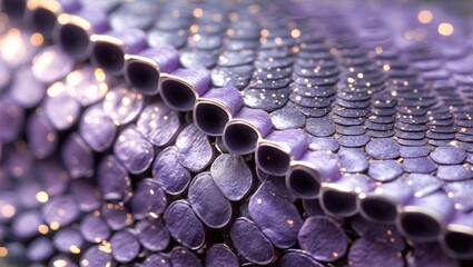 Obraz premium Iridescent Purple Scales Close-up