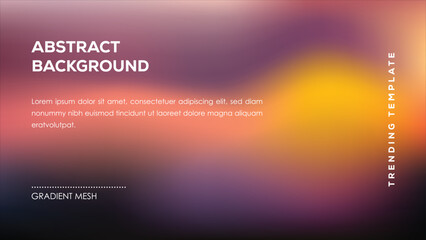 Abstract Background Gradient Mesh Trending Template Design