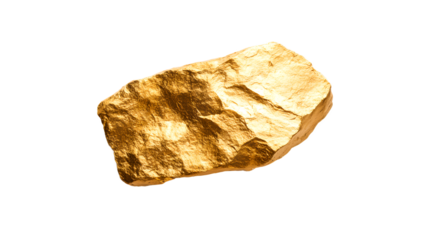 a rock with a yellow background