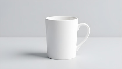 Obraz premium White Mug Mockup, Blank Coffee Cup - Minimalism