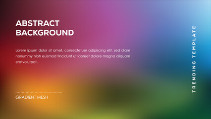 Trending Abstract Background Gradient Mesh Template Design