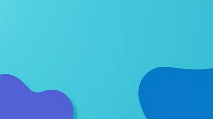 Modern flat design image featuring a flat background of blues greens and purples using simple two dimensional shapes creating a minimalistic and visually appealing design