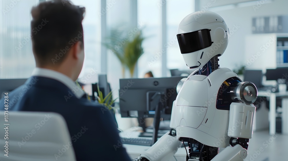 Aufkleber assistant empowering a trader in a dynamic modern office environment