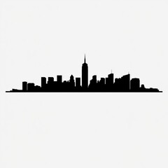 Obraz premium Brown vector city skyline skyline silhouette 