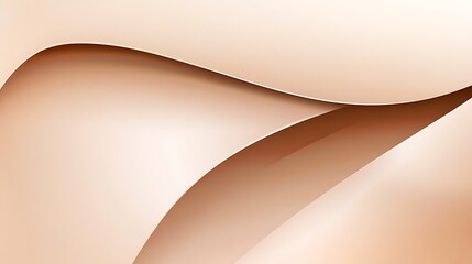 Abstract Beige and Brown Curving Layers Design