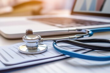 Dedicated Asian male doctor engages in online consultations from his office, showcasing modern telemedicine practices