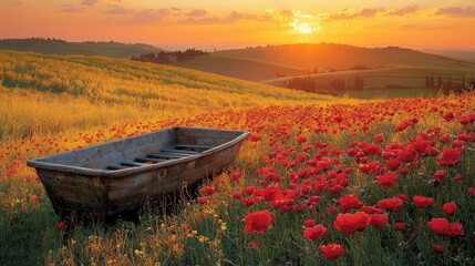 Obraz premium Golden Rolling Hills of Tuscany: Enchanting Vineyards and Olive Groves in Italy