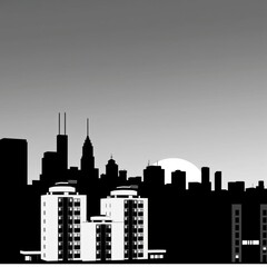 Obraz premium Couple walking hand-in-hand on beach skyline silhouette 
