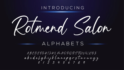 Classic typography serif font. Uppercase, lowercase, ligatures, ampersand, alternate, and number. Vector illustration word. Lettering Minimal Fashion Designs Romance Elegant.