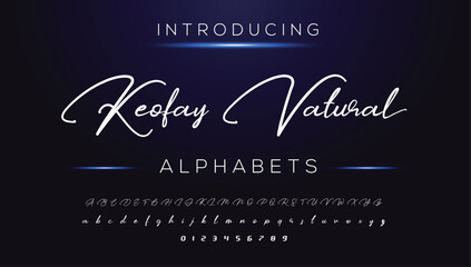 Classic typography serif font. Uppercase, lowercase, ligatures, ampersand, alternate, and number. Vector illustration word. Lettering Minimal Fashion Designs Romance Elegant.