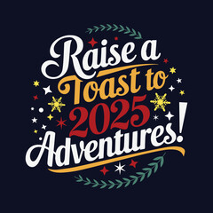 Happy New Year  T shirt Design, Print Item