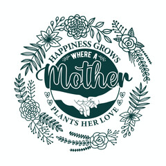 Mother T Shirt Design, Print Item