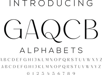 Classic typography serif font. Uppercase, lowercase, ligatures, ampersand, alternate, and number. Vector illustration word. Lettering Minimal Fashion Designs Romance Elegant.
