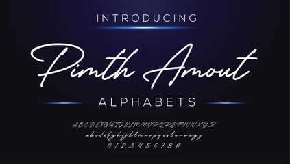 Classic typography serif font. Uppercase, lowercase, ligatures, ampersand, alternate, and number. Vector illustration word. Lettering Minimal Fashion Designs Romance Elegant.