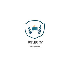 illustration of a background university logo design