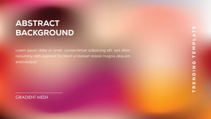 Abstract Background Gradient Mesh Trending Template Design