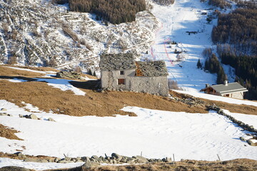 ruin in the mountain