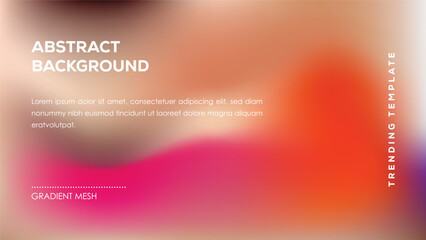 Abstract Background Gradient Mesh Trending Template Design