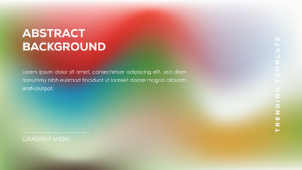 Abstract Background Gradient Mesh Trending Template Design